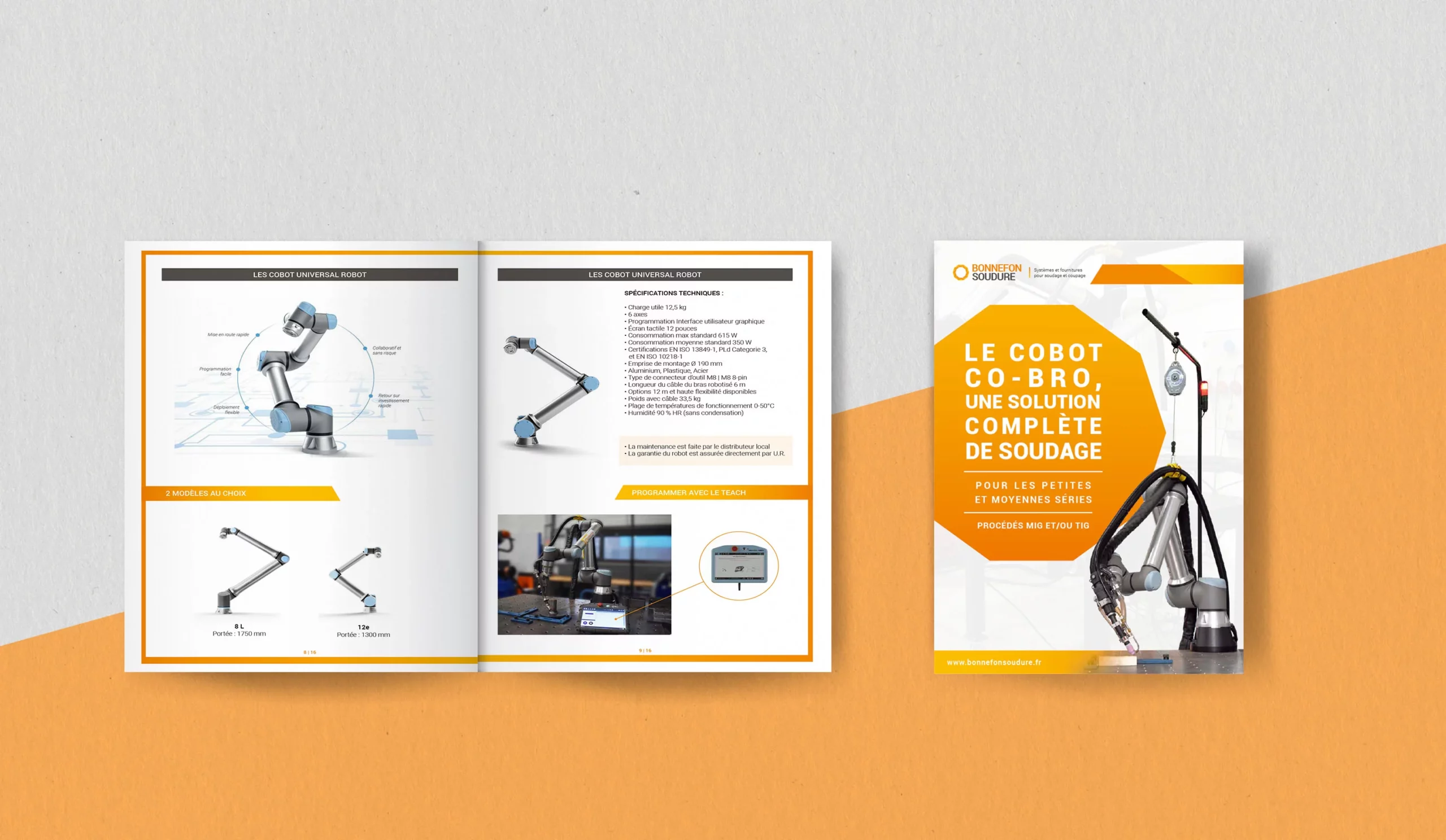 Mockup brochure cobot BONNEFON SOUDURE