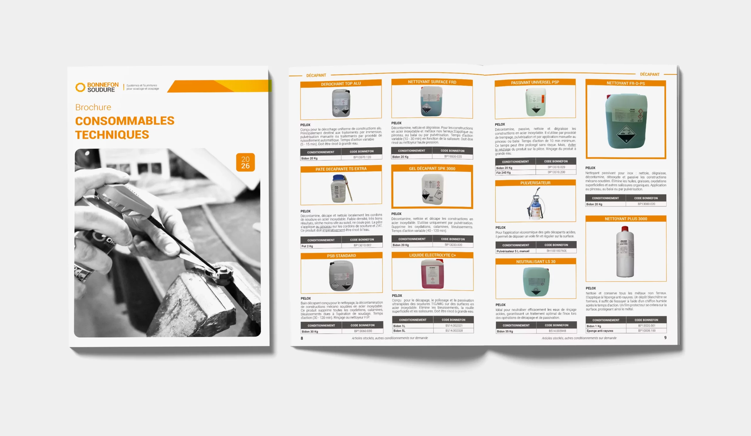 Mockup brochure consommables techniques