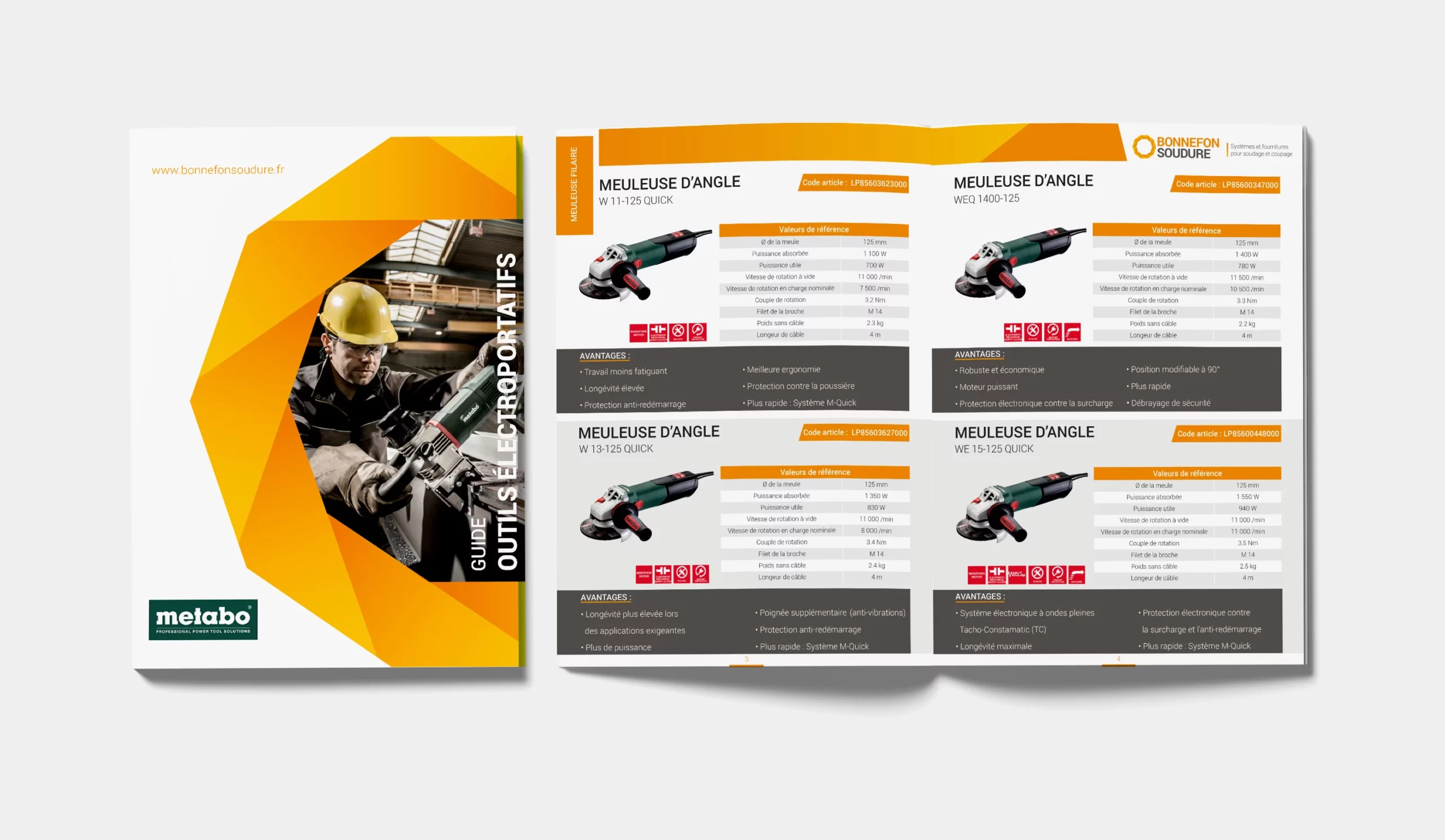 Mockup Brochure outils électroportatif